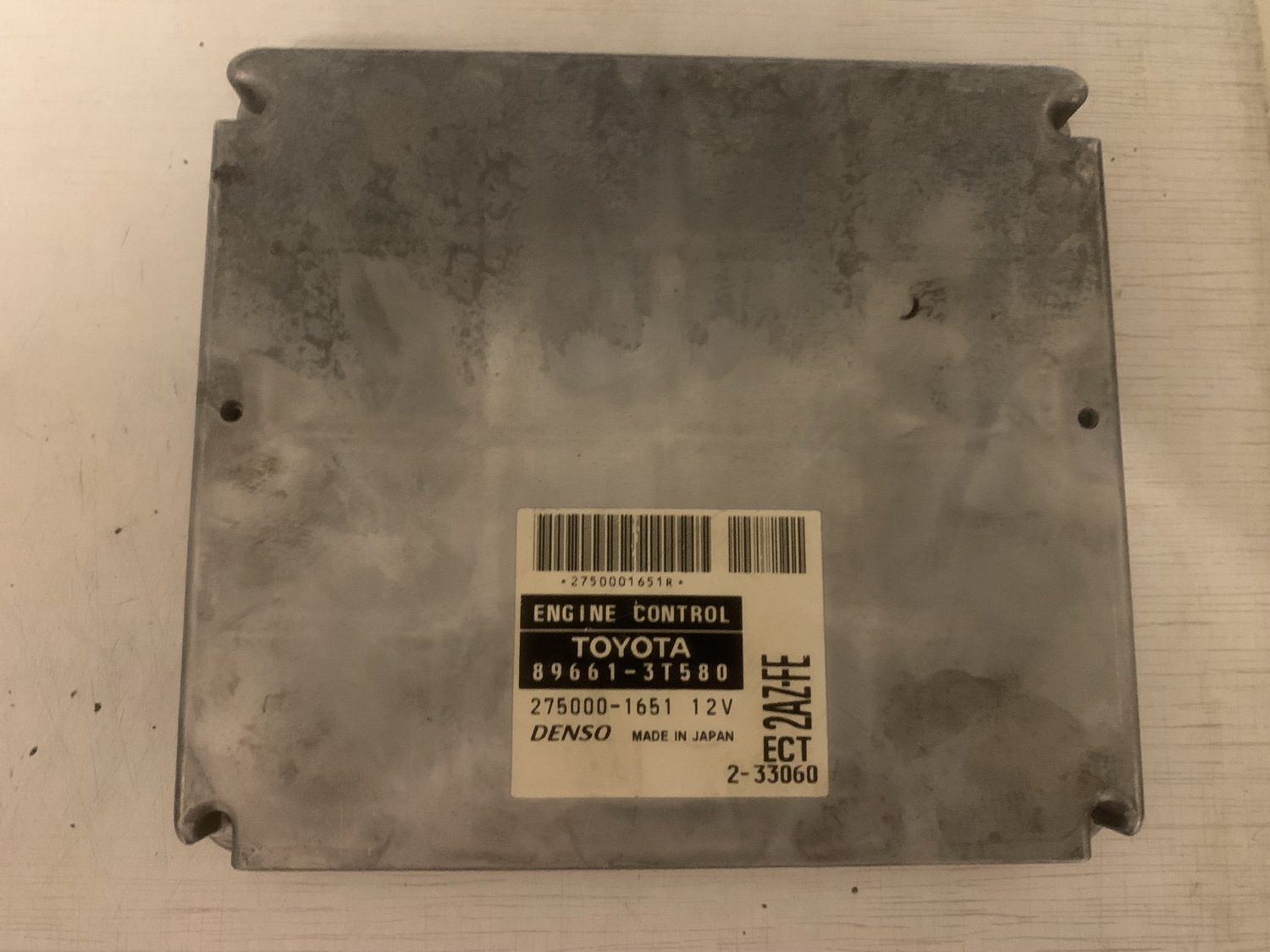 89661-3T580 (896613T580) Denso 275000-1651 (2750001651)  ремонт эбу Toyota Camry ACV30 2006
